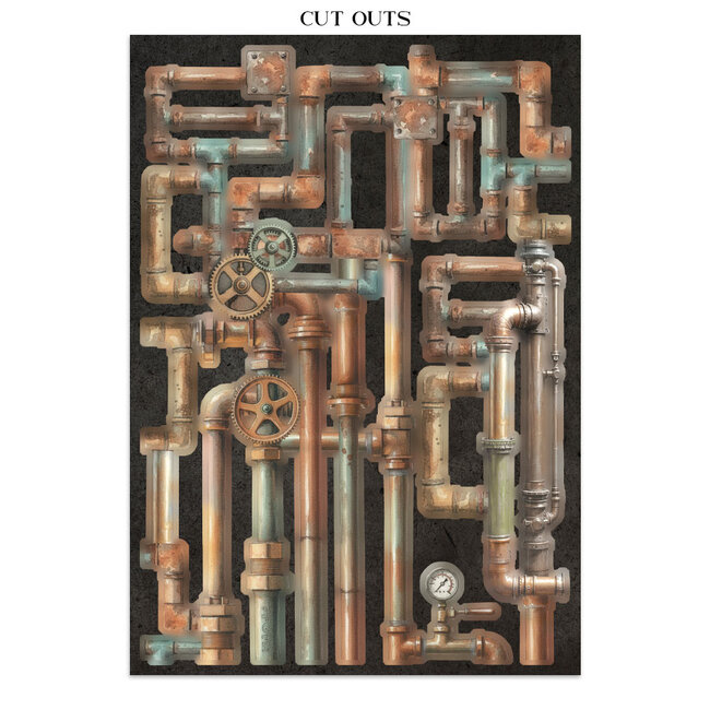 Stamperia Printed Art Junk Journal Focus Points for Art and Craft A5 - Gardens of Time