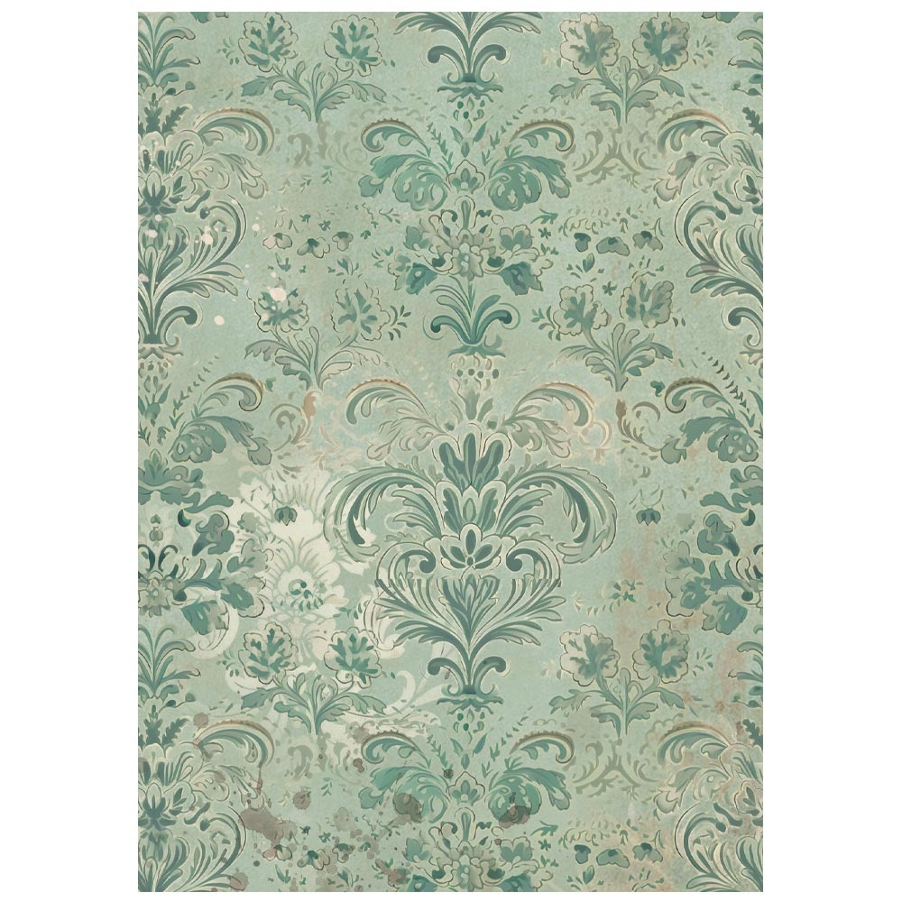 Stamperia Printed 8 Rice paper A6 backgrounds selection for Art and Craft - Gardens of Time