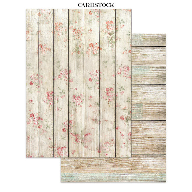 Stamperia Printed Art Junk journal: stickers, cut-outs, backgrounds for Art and Craft - House of Roses