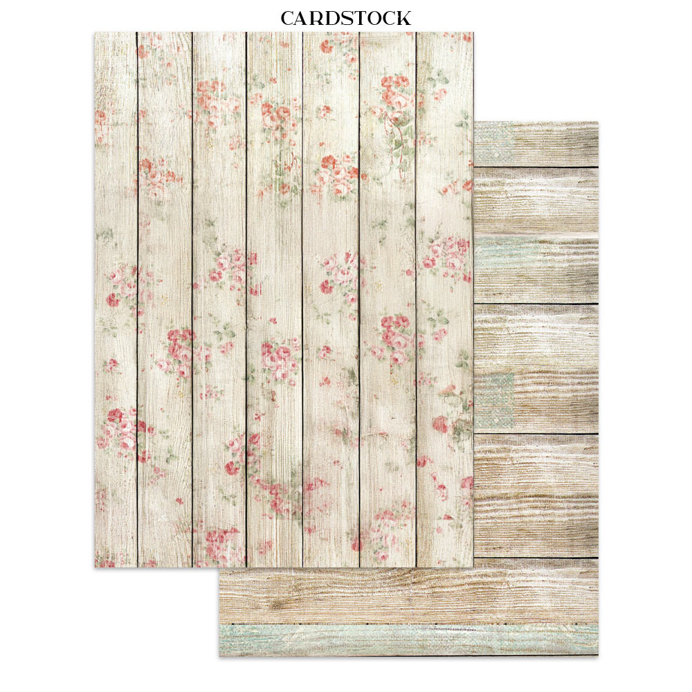 Stamperia Printed Art Junk journal: stickers, cut-outs, backgrounds for Art and Craft - House of Roses