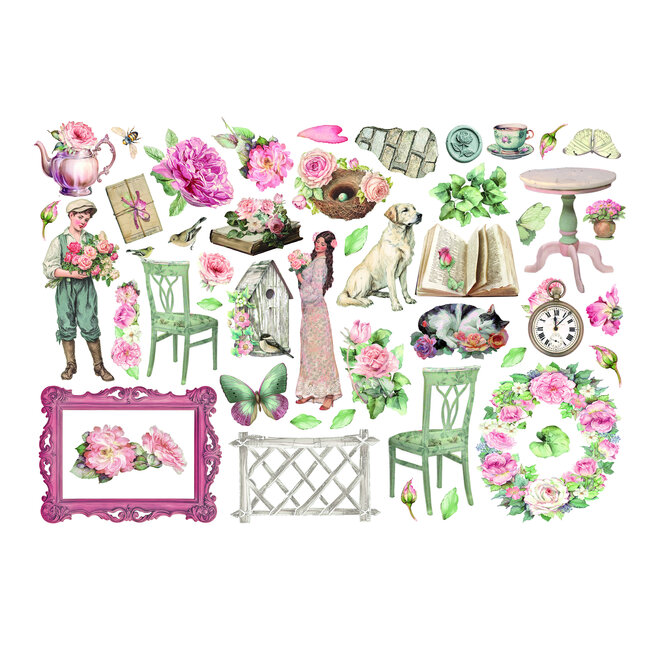 Stamperia Printed Decorative Ephemera for Art and Craft - House of Roses