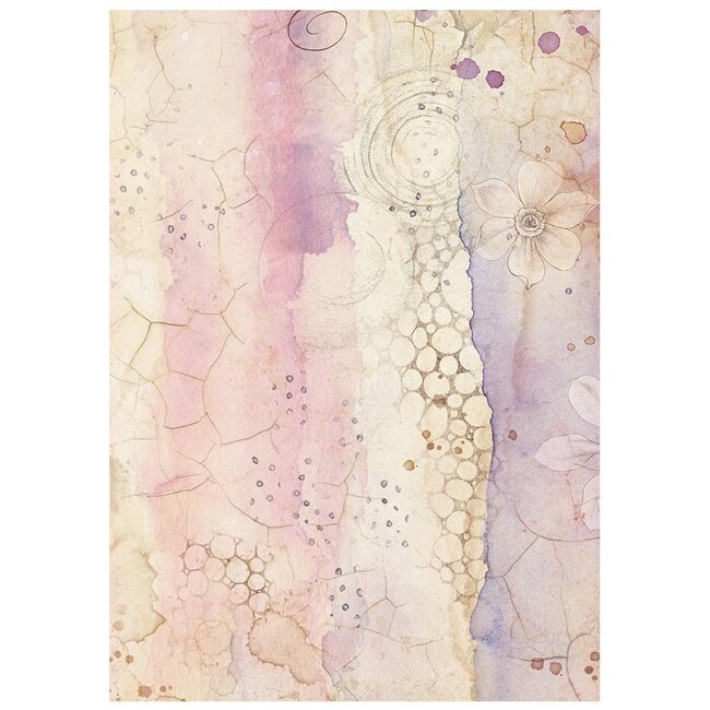 Stamperia Printed 8 Rice paper A6 backgrounds selection for Art and Craft - All Around