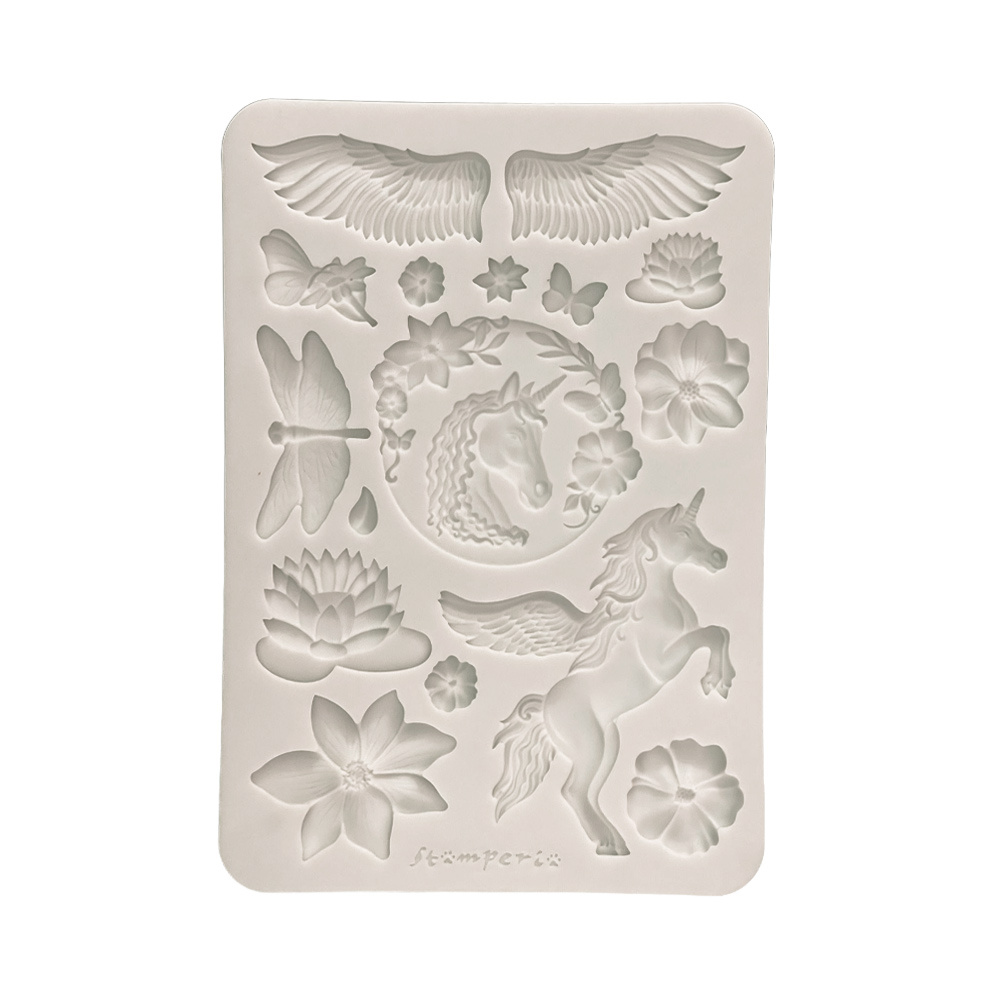Stamperia Silicon mould Designs A5 for Art and Craft - Wonderland