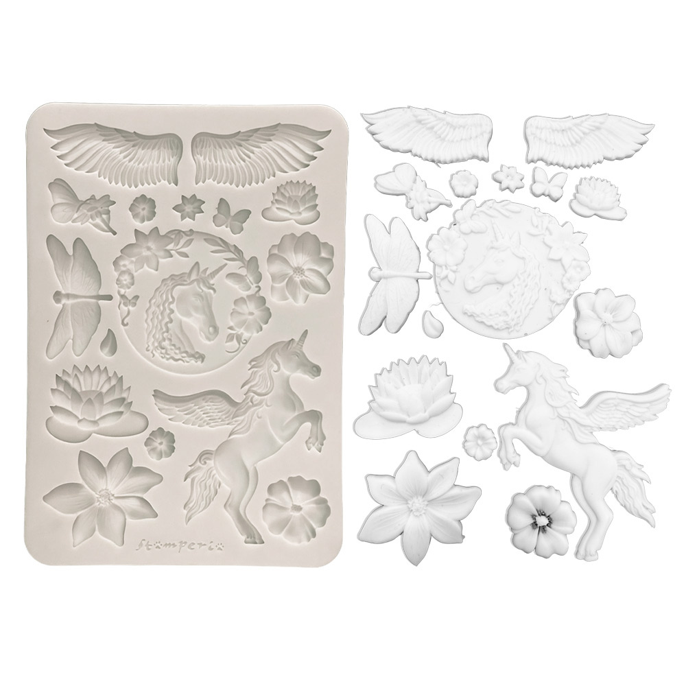 Stamperia Silicon mould Designs A5 for Art and Craft - Wonderland