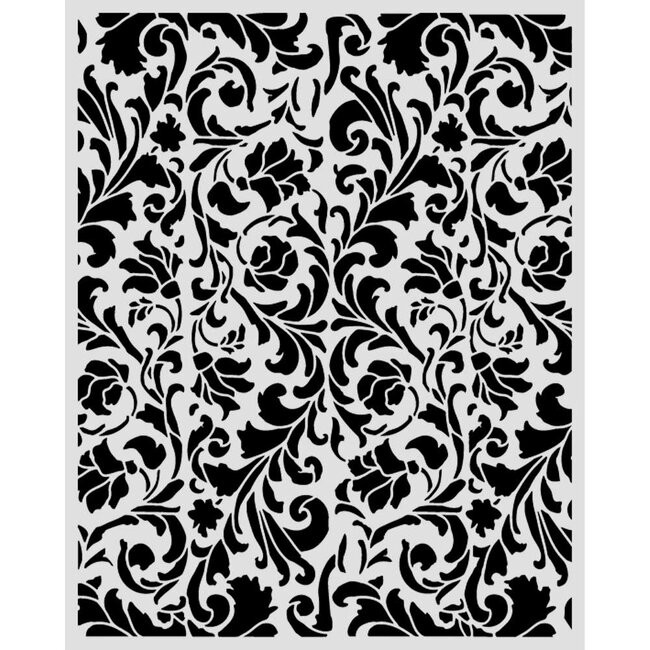 Stamperia Cut laser stencil for Art and Craft cm 20X25 - Wonderland tapestry