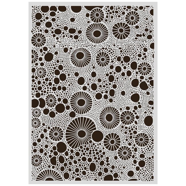 Stamperia Cut laser stencil for Art and Craft A3 - All Around rings