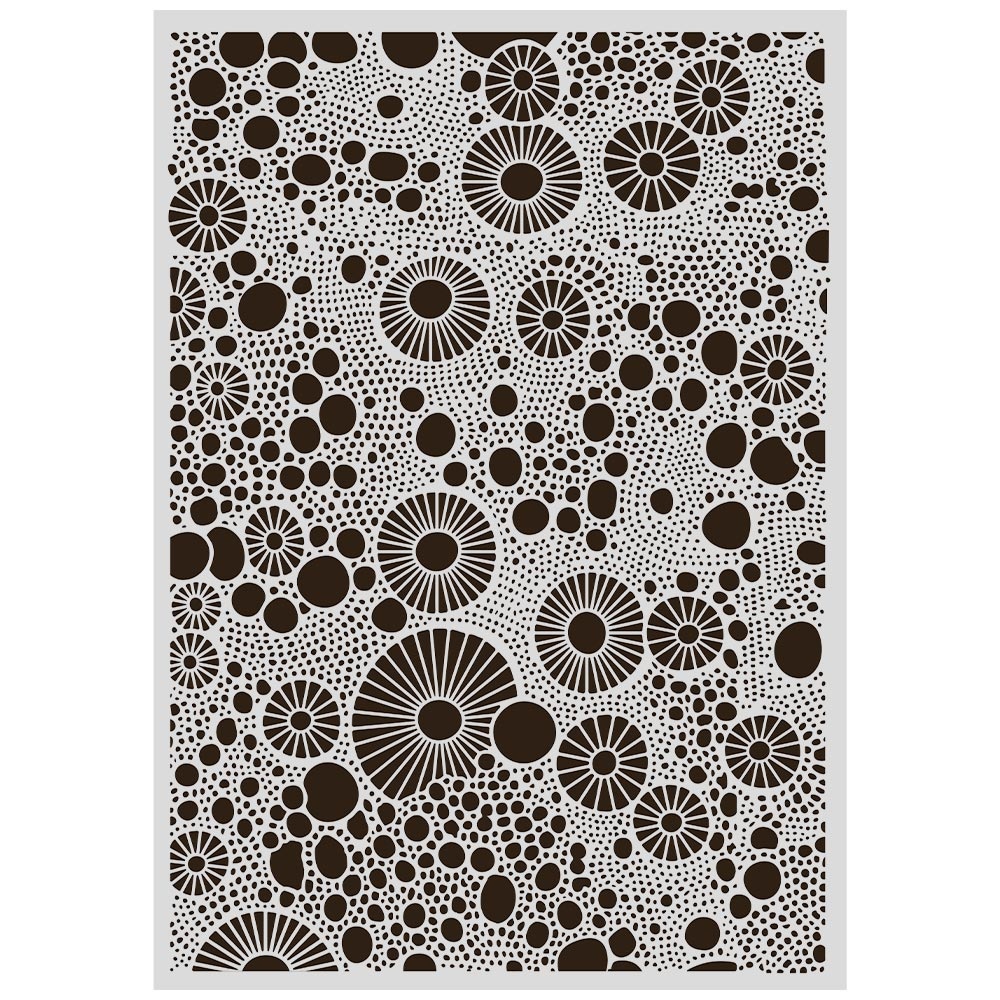 Stamperia Cut laser stencil for Art and Craft A3 - All Around rings