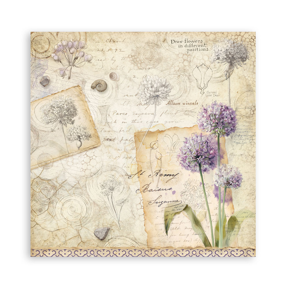 Stamperia Scrapbooking Printed Pad for Art and Craft 22 sheets cm 20,3X20,3 (8"X8") Single Face All Around
