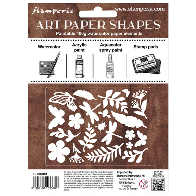 Stamperia Art Paper Shapes laser cut - All Around