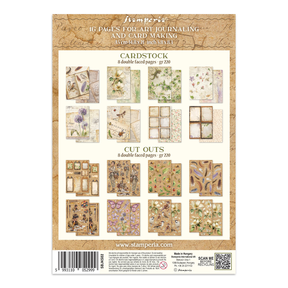 Stamperia Printed Art Junk Journal Focus Points for Art and Craft A5 - All Around