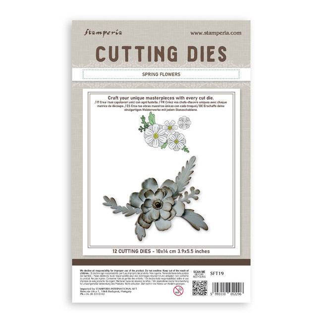 Stamperia Cutting Dies for paper crafting A6 - Spring flowers