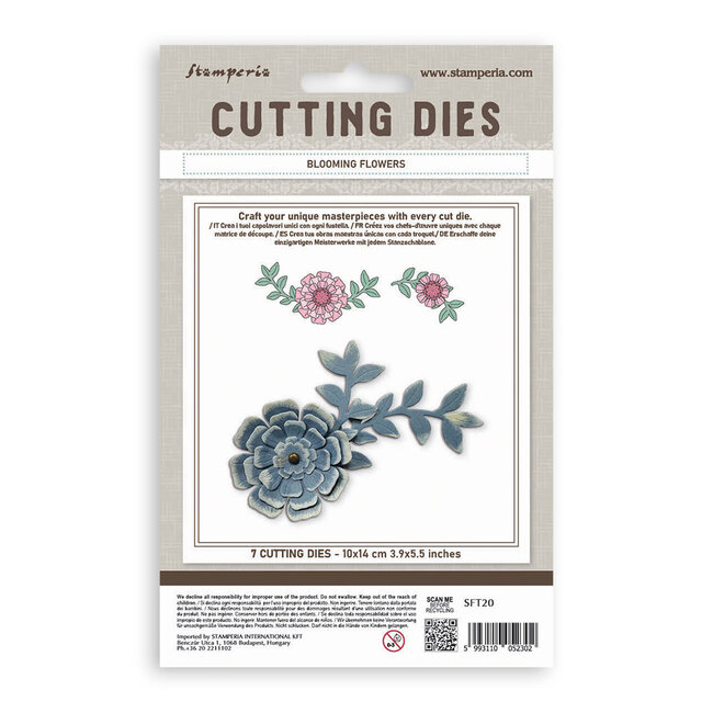 Stamperia Cutting Dies for paper crafting A6 - Blooming flowers