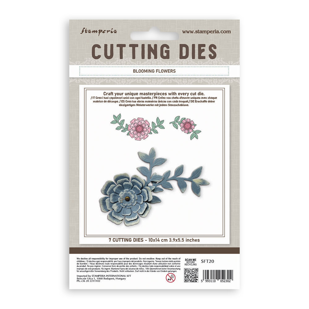 Stamperia Cutting Dies for paper crafting A6 - Blooming flowers