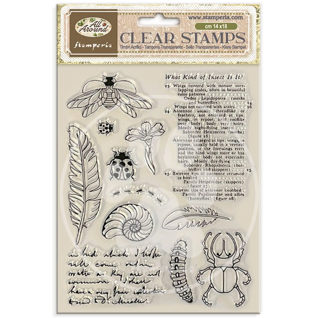 Stamperia Decorative Acrylic stamp design for Art and Craft cm 14x18 - All Around