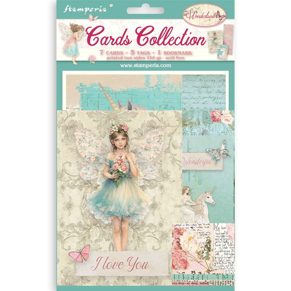 Stamperia Printed Art Cards Collection - Wonderland