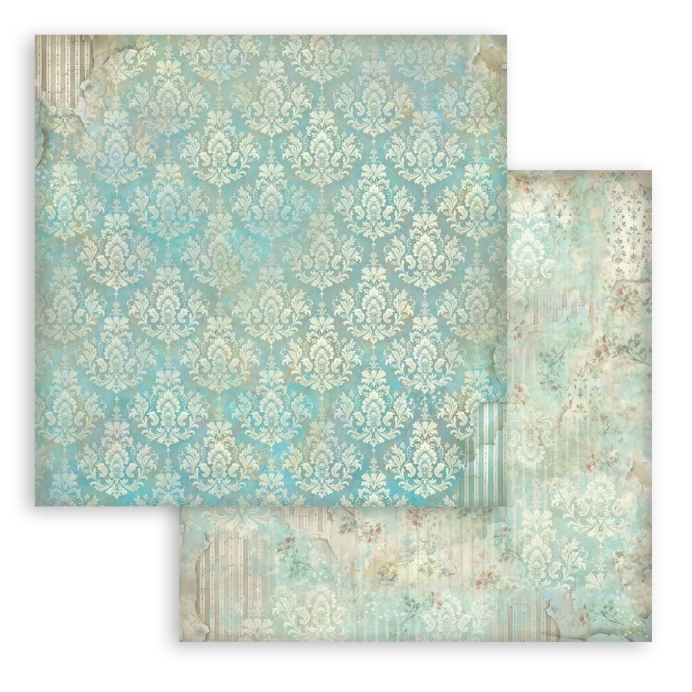 Stamperia Scrapbooking Printed Pad for Art and Craft 10 sheets cm 20,3X20,3 (8"X8") Backgrounds Symphony