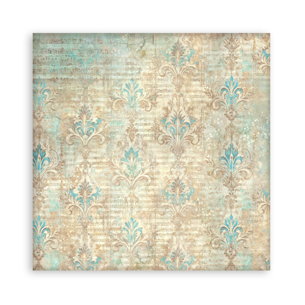 Stamperia Scrapbooking Printed Pad for Art and Craft 22 sheets cm 30,5x30,5 (12"x12") Single face - Symphony