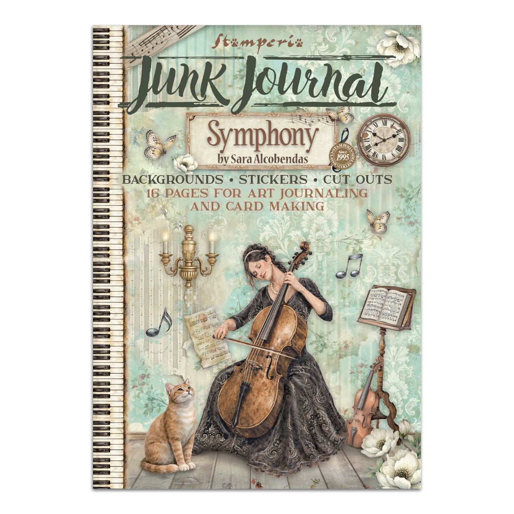 Stamperia Printed Art Junk journal: stickers, cut-outs, backgrounds for Art and Craft - Symphony