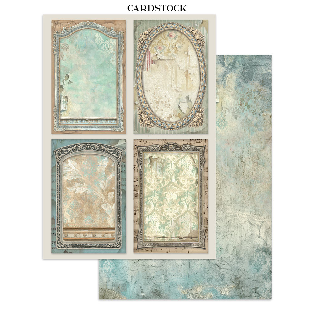 Stamperia Printed Art Junk journal: stickers, cut-outs, backgrounds for Art and Craft - Symphony