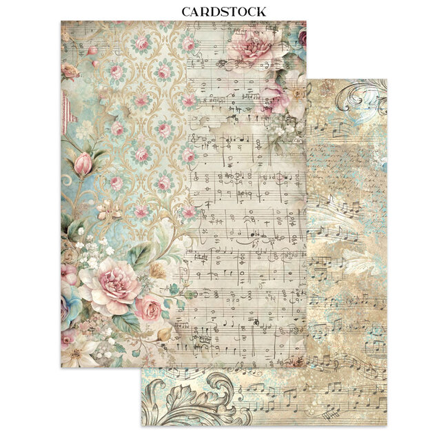 Stamperia Printed Art Junk journal: stickers, cut-outs, backgrounds for Art and Craft - Symphony