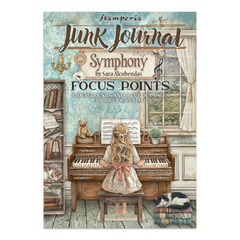 Stamperia Printed Art Junk Journal Focus Points for Art and Craft A5 - Symphony
