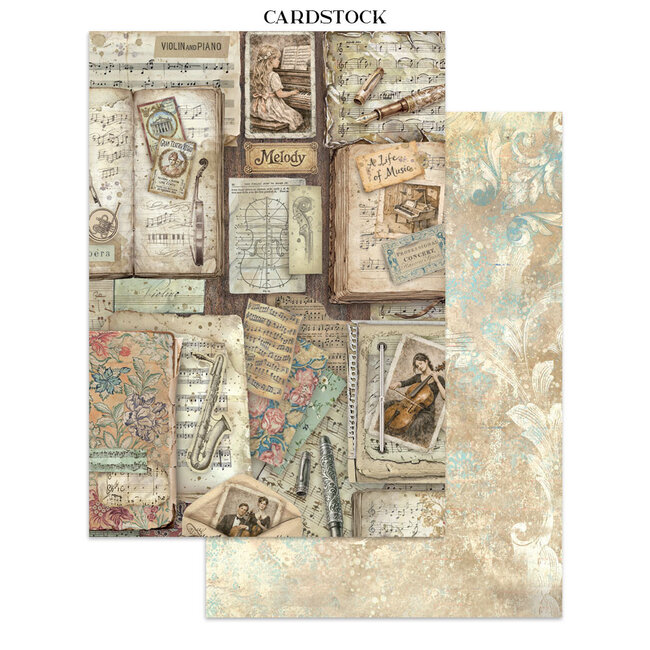 Stamperia Printed Art Junk Journal Focus Points for Art and Craft A5 - Symphony