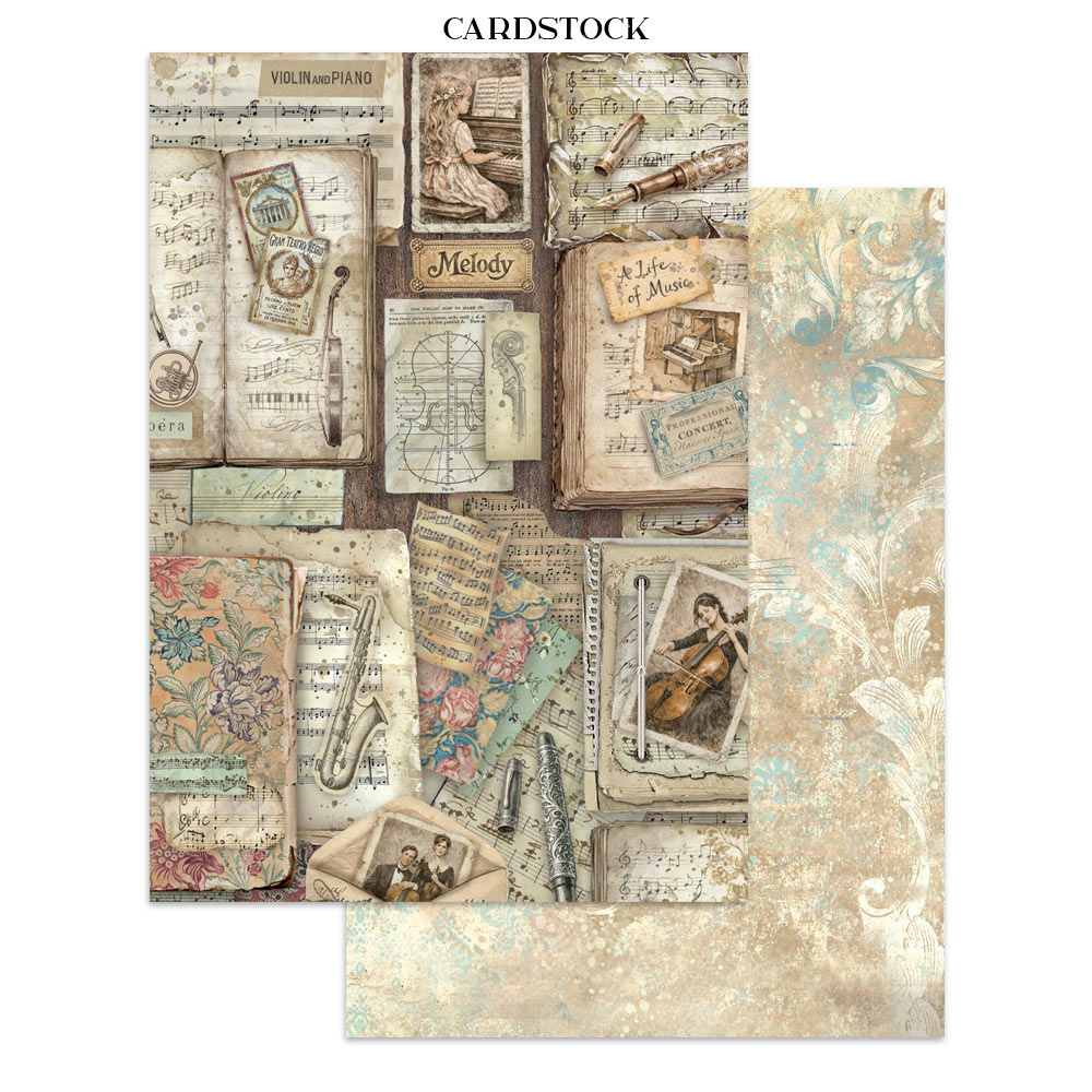 Stamperia Printed Art Junk Journal Focus Points for Art and Craft A5 - Symphony