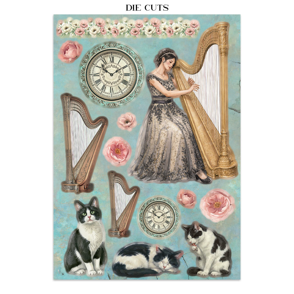 Stamperia Printed Art Junk Journal Focus Points for Art and Craft A5 - Symphony