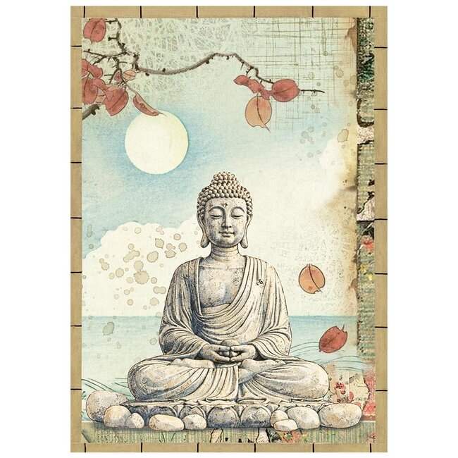Stamperia Printed Mini Rice paper A6 8 sheets for Art and Craft - Oriental Garden