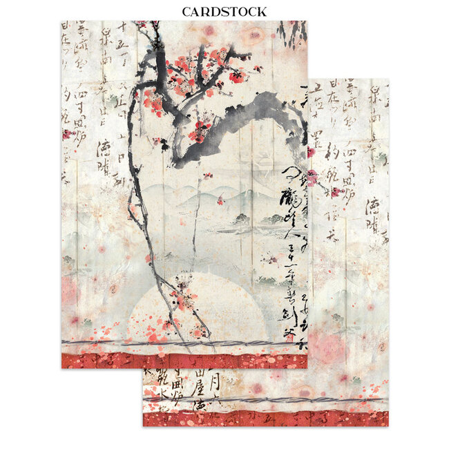 Stamperia Printed Art Junk journal: stickers, cut-outs, backgrounds for Art and Craft - Oriental Garden