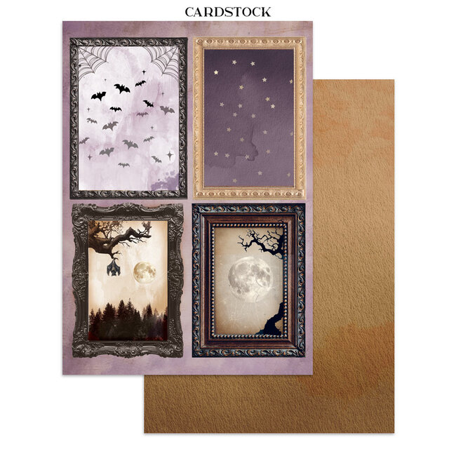 Stamperia Printed Art Junk journal: stickers, cut-outs, backgrounds for Art and Craft - Halloween