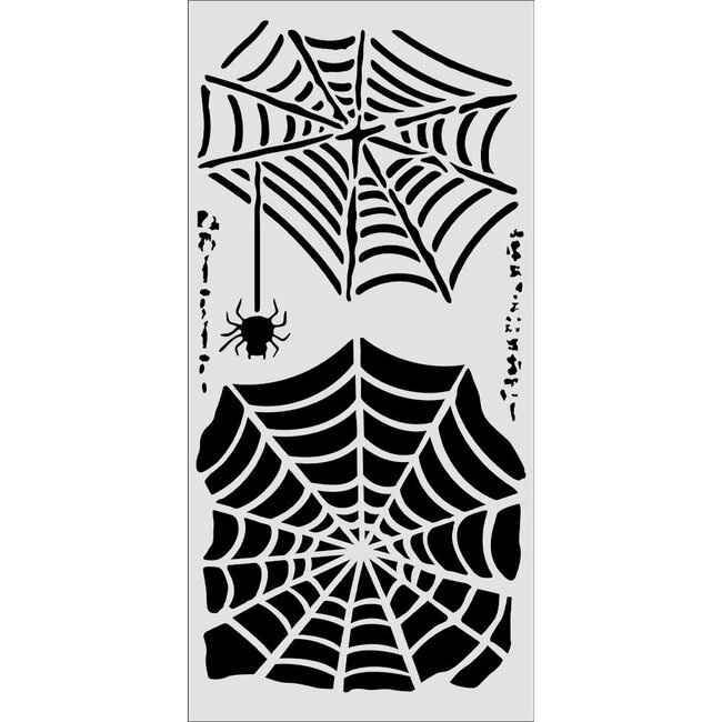 Stamperia Cut laser stencil for Art and Craft cm 12X25 - Halloween Spider Web
