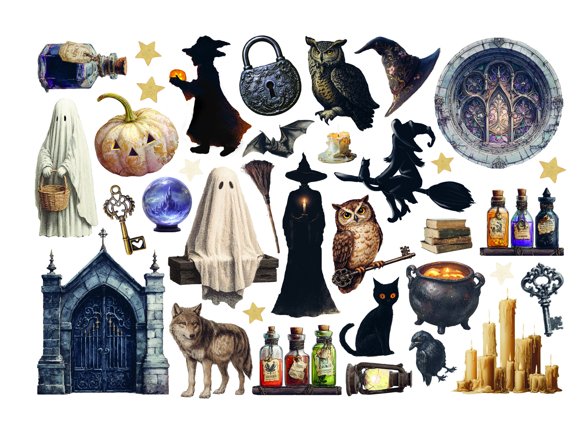 Stamperia Printed Decorative Ephemera for Art and Craft - Halloween