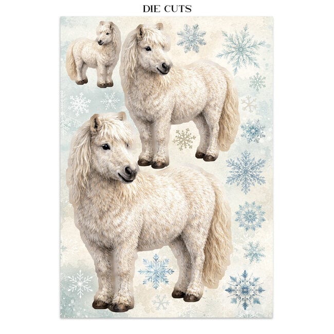 Stamperia Printed Art Junk Journal Focus Points for Art and Craft A5 - White Christmas