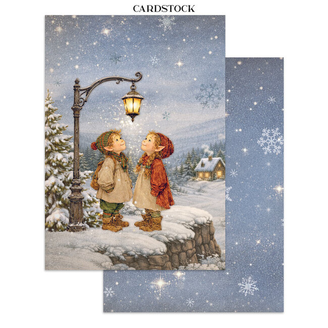 Stamperia Printed Art Junk journal: stickers, cut-outs, backgrounds for Art and Craft - Silent Night
