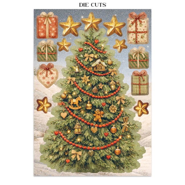 Stamperia Printed Art Junk Journal Focus Points for Art and Craft A5 - Silent Night