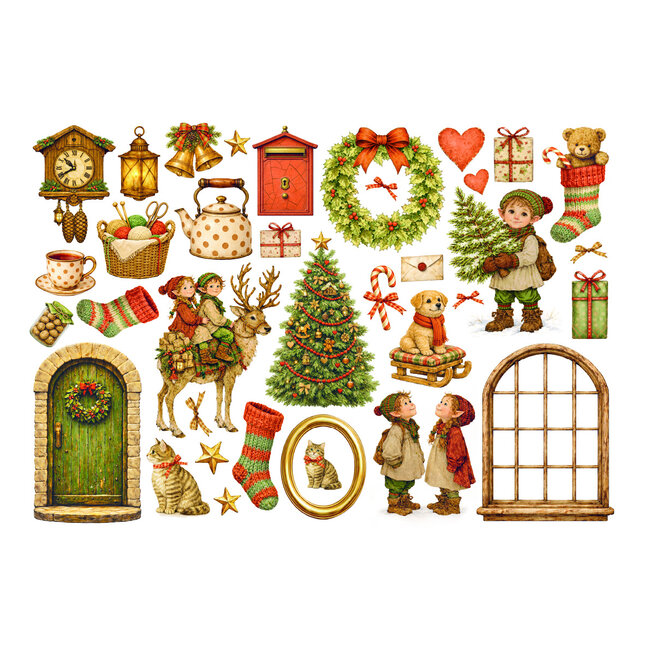 Stamperia Printed Decorative Ephemera for Art and Craft - Silent Night