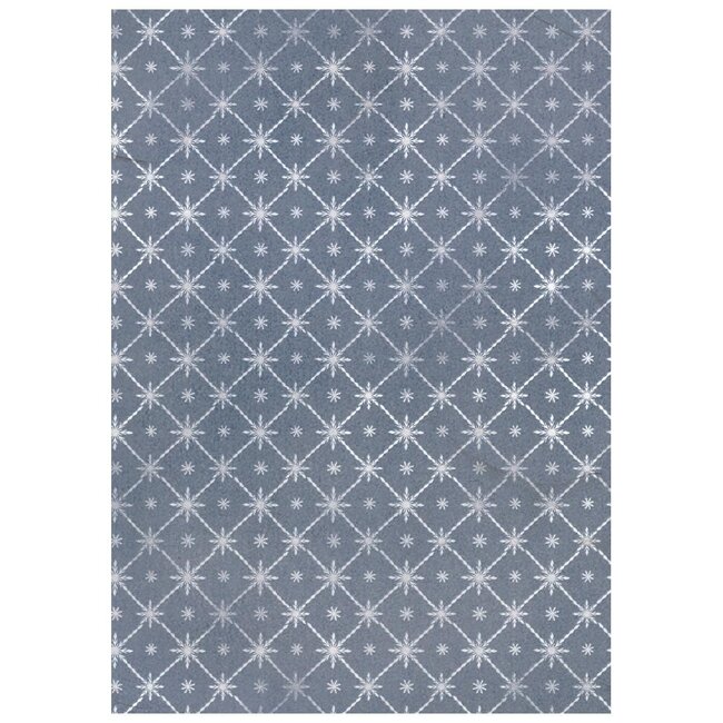 Stamperia Printed 8 Rice paper A6 backgrounds selection for Art and Craft - Silent Night