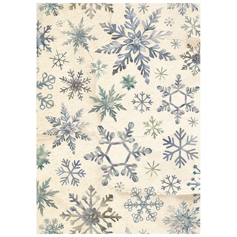 Stamperia Printed 8 Rice paper A6 backgrounds selection for Art and Craft - Silent Night