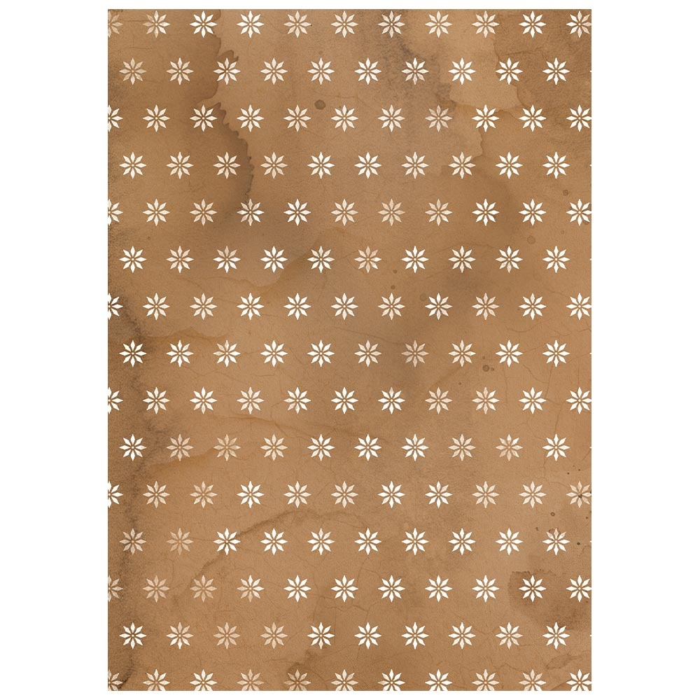 Stamperia Printed 8 Rice paper A6 backgrounds selection for Art and Craft - Silent Night