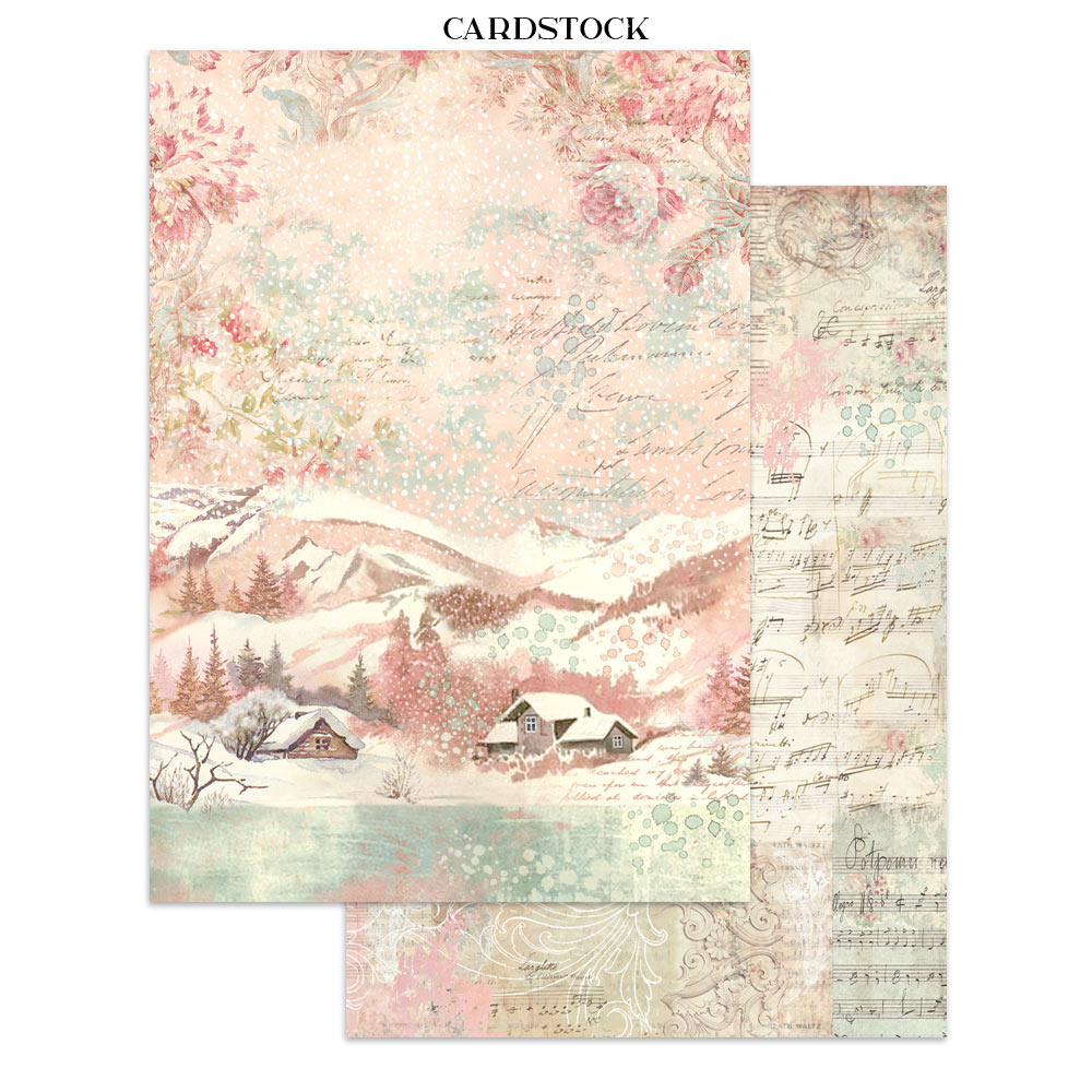 Stamperia Printed Art Junk Journal Focus Points for Art and Craft A5 - Winter Magic