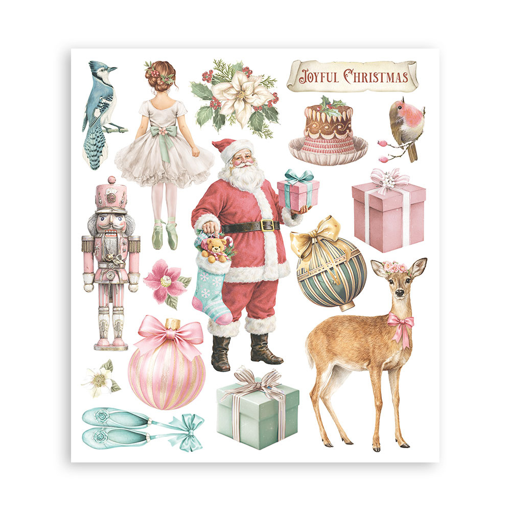 Stamperia Printed Decorative Rub on selection for Art and Craft cm 20,5x23 - Winter Magic