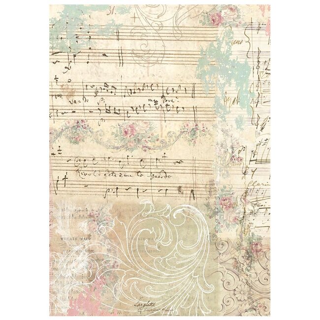 Stamperia Printed 8 Rice paper A6 backgrounds selection for Art and Craft - Winter Magic