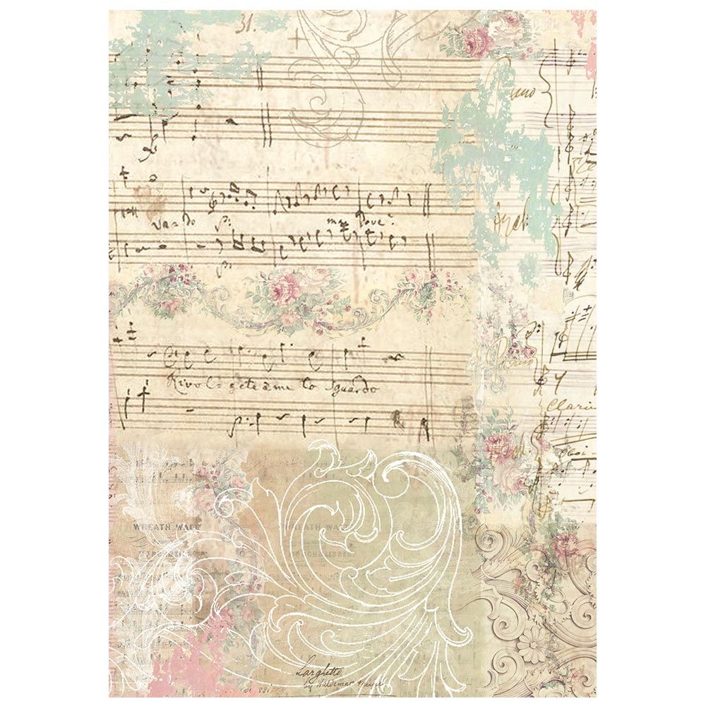 Stamperia Printed 8 Rice paper A6 backgrounds selection for Art and Craft - Winter Magic