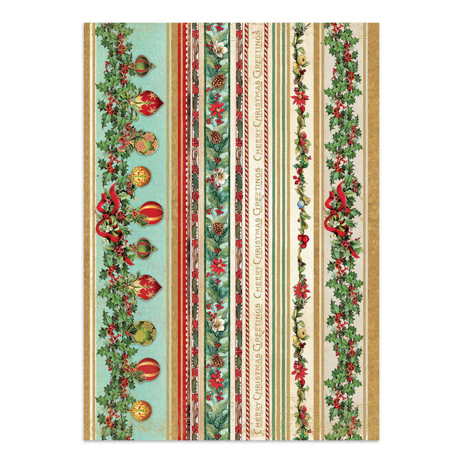 Stamperia Printed Art Junk journal: stickers, cut-outs, backgrounds for Art and Craft - Classic Christmas