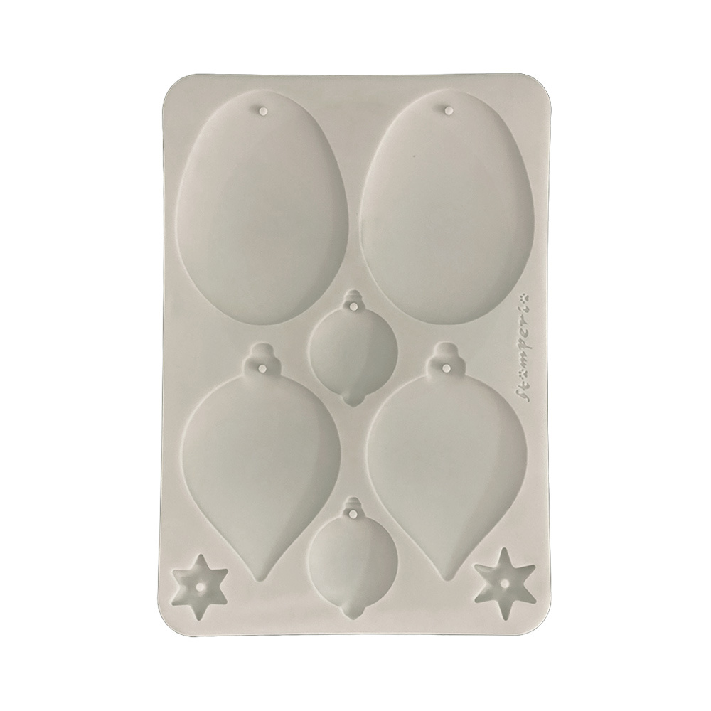 Stamperia Silicon mould Designs A5 for Art and Craft - Christmas balls