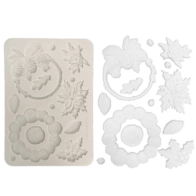 Stamperia Silicon mould Designs A5 for Art and Craft - Christmas garlands