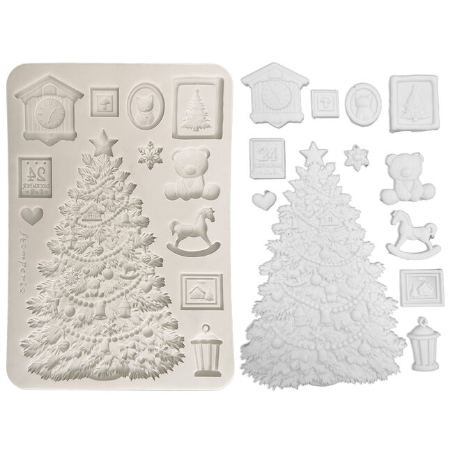 Stamperia Silicon mould Designs A5 for Art and Craft - Christmas tree