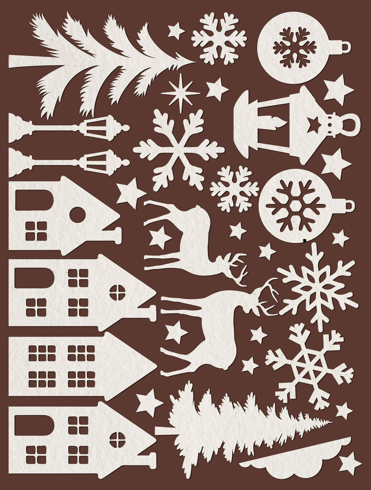 Stamperia Art Paper Shapes laser cut - Christmas