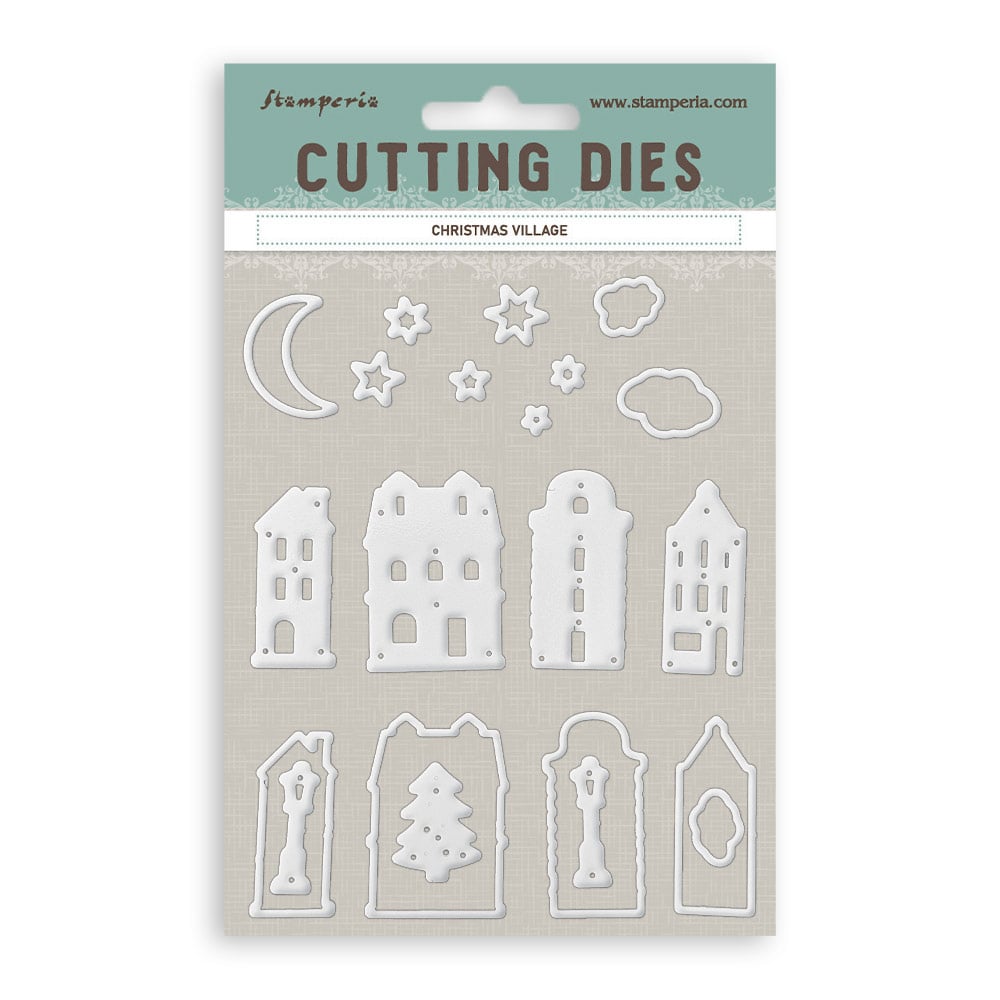 Stamperia Cutting Dies for paper crafting A6 - Christmas village